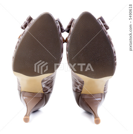 A pair of female leopard shoes A pair of female leopard shoes 5490618