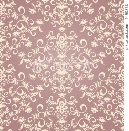 Decorative seamless floral ornament Decorative seamless floral ornament 5490888