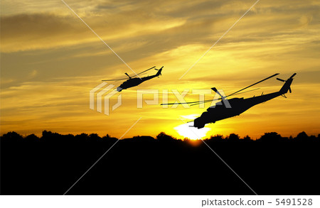Helicopter silhouettes 5491528