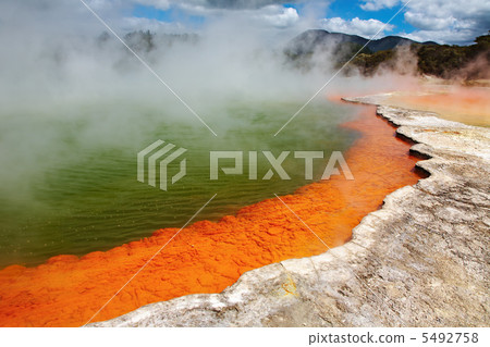 Hot thermal spring, New Zealand Hot thermal spring, New Zealand 5492758