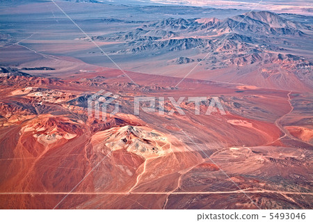aerial view of volcanoes, Atacama desert, Chile 5493046