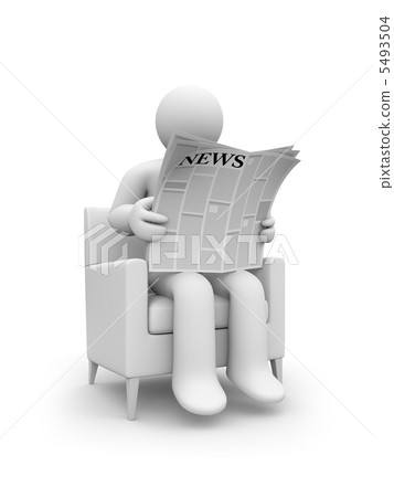Person read newspaper 5493504