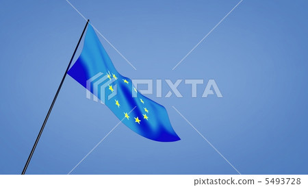 euro flag low angle 5493728