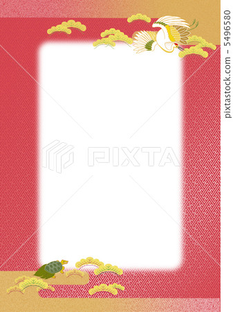 Congratulations Japanese style background · Frame - Tsurukame writes red rhinoceros in Saaya shape Congratulations Japanese style background · Frame - Tsurukame writes red rhinoceros in Saaya shape 5496580