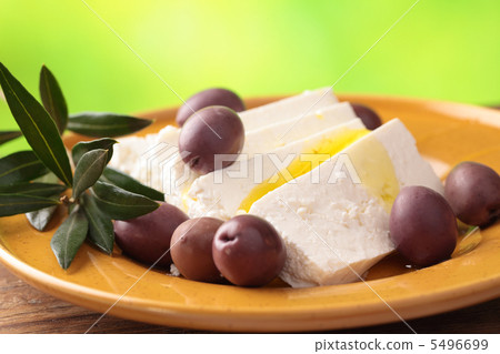 Feta cheese with olives Feta cheese with olives 5496699