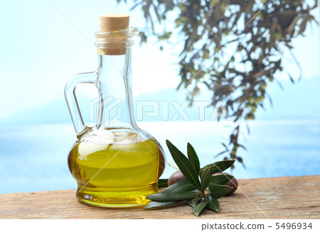Olive oil and olive branch Olive oil and olive branch 5496934