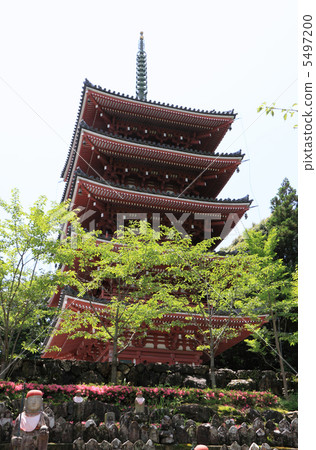 Shikoku Shrine Platform No. 31 Buddhist 'Wakayama Takebayashiji' Five-Story Pagoda 5497200