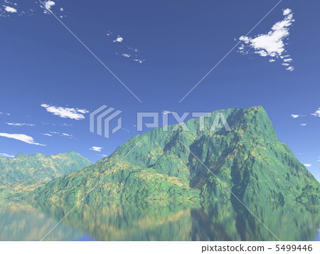 藍天和綠色半島 5499446