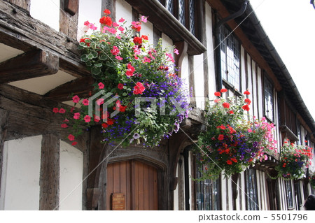 British Stradford-upon-Avon hanging basket 5501796