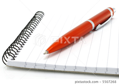 Notepad with orange ball pen Notepad with orange ball pen 5507268