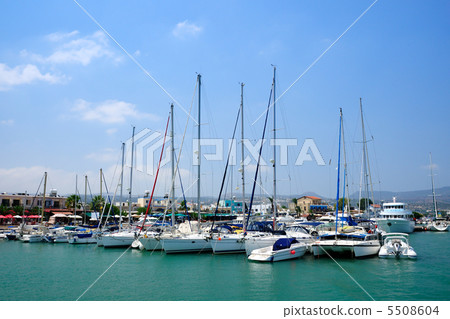 Yachts in harbor of village Latchi, Cyprus Yachts in harbor of village Latchi, Cyprus 5508604