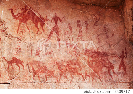 Rock paintings of Tassili N'Ajjer, Algeria 5509717