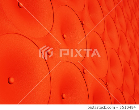 Red leather pattern with circles and buttons Red leather pattern with circles and buttons 5510494