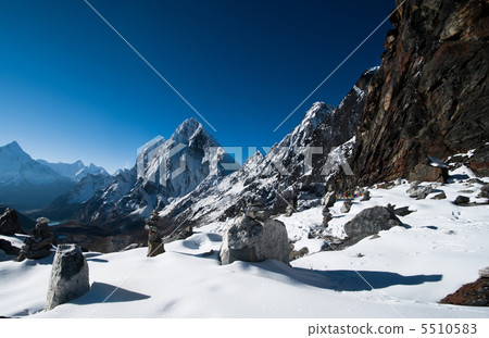 Cho La pass in Himalayas Cho La pass in Himalayas 5510583