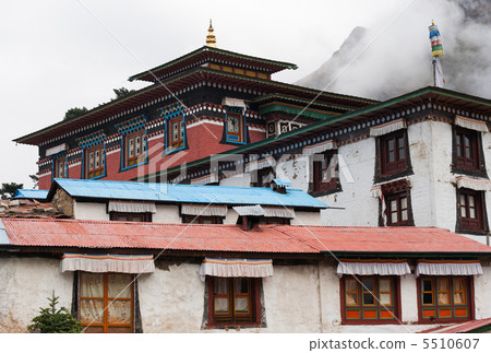 Tengboche buddhist monastery in Himalaya 5510607