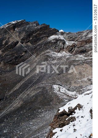 Mountain range view from Renjo pass in Himalayas 5510617
