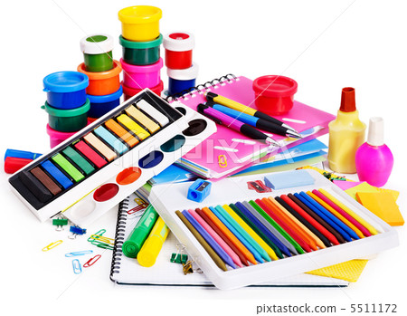 Group of school supplies. 5511172