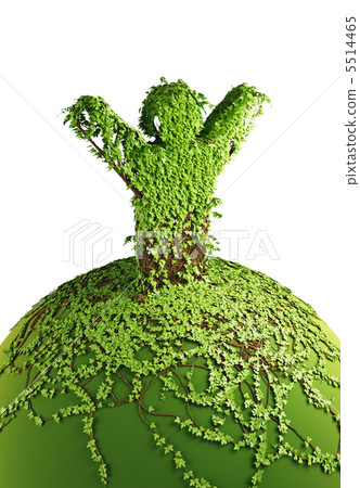 symbolic tree man on the planet 5514465