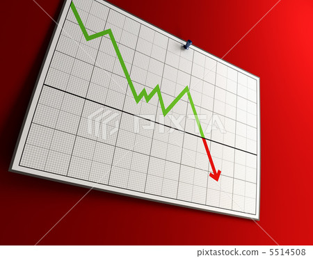 falling graph 5514508