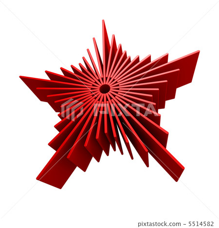 isolated symbolic red star isolated symbolic red star 5514582