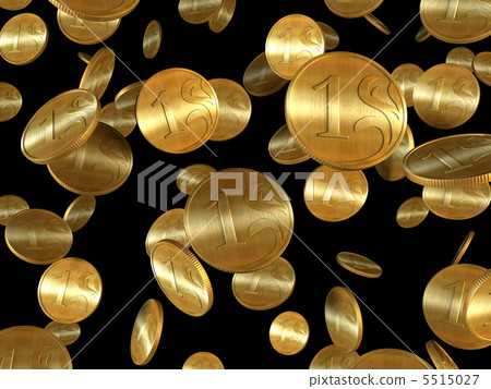 isolated golden coins isolated golden coins 5515027