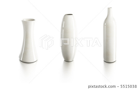 set of ceramic vases - Stock Illustration [5515038] - PIXTA
