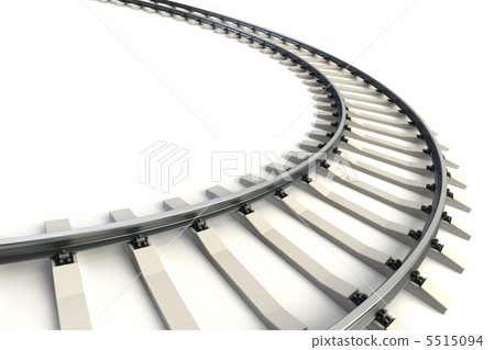isolated railway 5515094