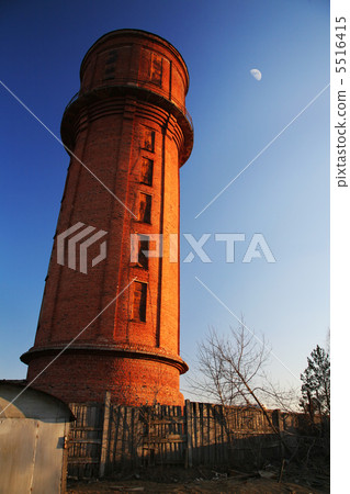 water tower on sundown lighting 5516415