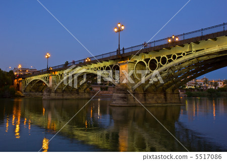Triana Bridge, the oldest bridge of Seville 5517086