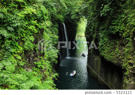 高千穗保志真正的瀑布 5523121