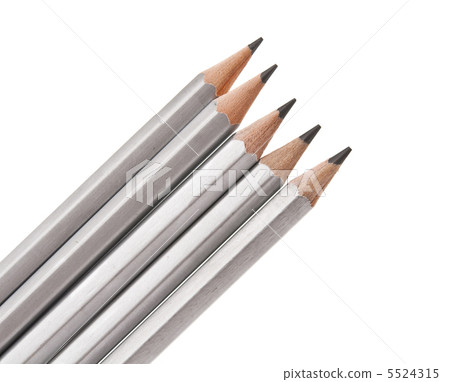 Gray simple pencil isolated Gray simple pencil isolated 5524315