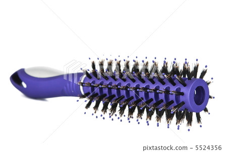 Professional hairdresser round hairbrush isolated Professional hairdresser round hairbrush isolated 5524356