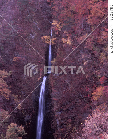 晚秋Tsurugishira瀑布 5525790