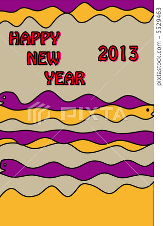 Snake year card 5529463