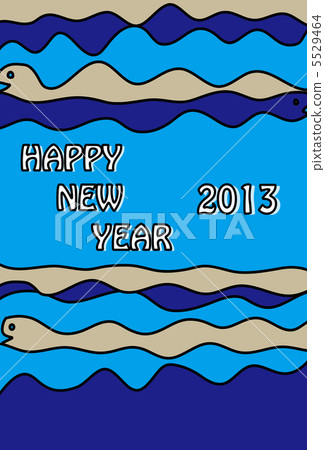 Snake year card 5529464