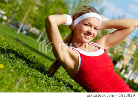 Doing exercise Doing exercise 5533929