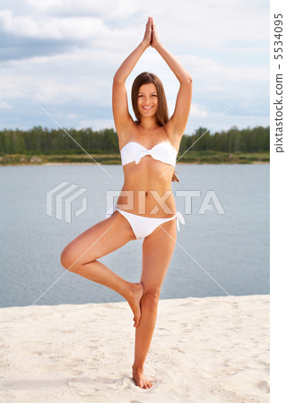Yoga on sand Yoga on sand 5534095