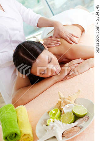 On massage table On massage table 5534549