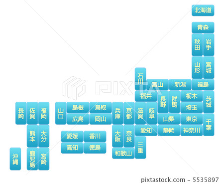 Map of Japan T-12 5535897