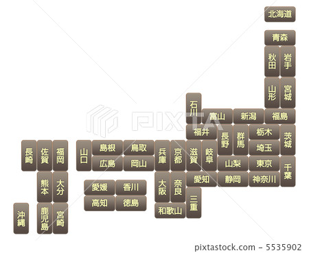 Map of Japan T-17 5535902