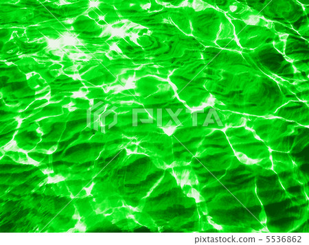 Wave pattern / water color (green) Wave pattern / water color (green) 5536862