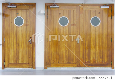 Wooden doors on board Wooden doors on board 5537621