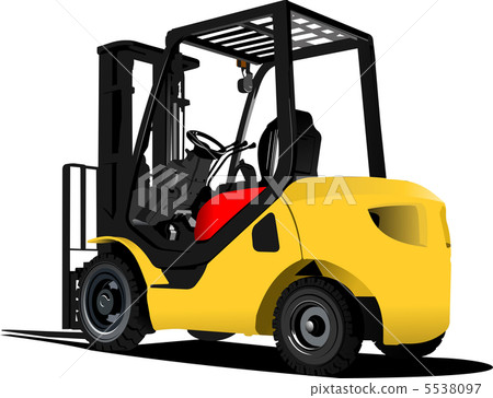 Lift truck. Forklift. Vector illustration 5538097