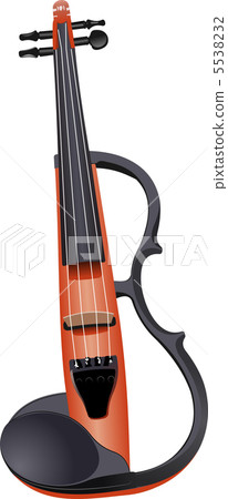 Electric violin isolated over white. Vector illustration 5538232