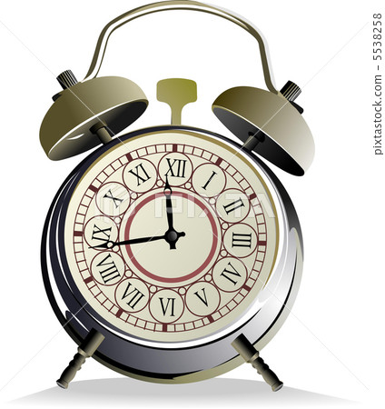 Alarm clock vector illustration on white background Alarm clock vector illustration on white background 5538258