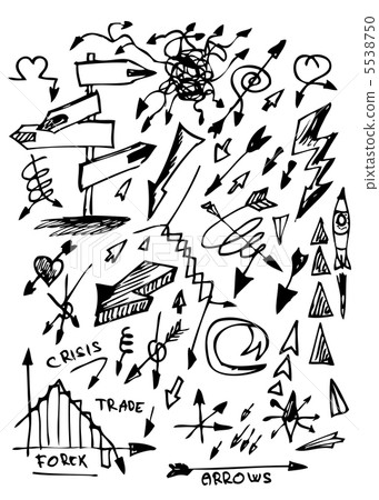 hand drawn arrows set 5538750