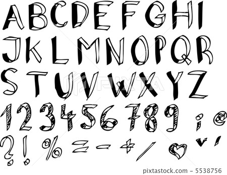 hand drawn alphabet 5538756
