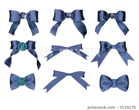 3D graphic silk ribbon indigo blue 3D graphic silk ribbon indigo blue 5539276