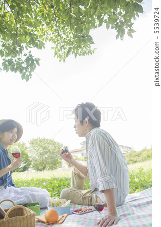 一對夫婦野餐 一對夫婦野餐 5539724