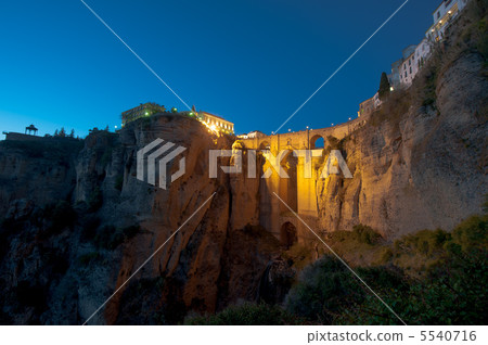 New Bridge at night, Ronda, Spain 5540716
